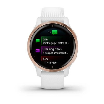 Garmin Venu 2S Rose Gold / White Band