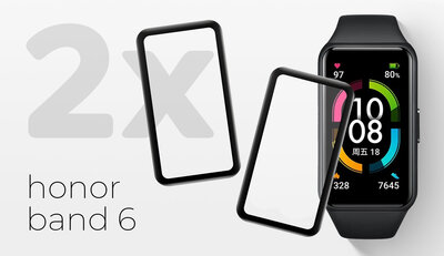 Cristal protector 3D Mosh Tempered Glass Protector 0.5mm para Honor Band 6 (2 unidades)