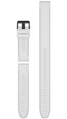 Correa Garmin QuickFit 26mm, silicona, blanca, hebilla negra (Fenix 7X/6X/5X, Tactix etc.) juego de 3