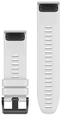 correa de silicona Garmin 26mm (para Garmin Fenix 8/7X/6X (51mm), Tactix etc.), blanco, QuickFit, 010-12903-00
