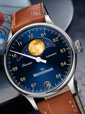 MeisterSinger Lunascope Automatic Moon Phase Date LS908G_SG03