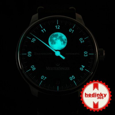 MeisterSinger Stratoscope Automatic Moon Phase Date ST982_SVSL02