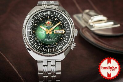 Orient Revival World Map Automatic RA-AA0E02E39B