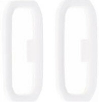 Garmin Kit, Keeper, Fenix 6S, White (Bucle blanca para correa Fenix 6S, 2pcs)