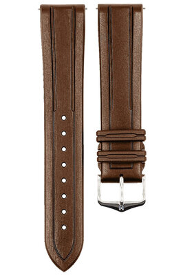 correa de caucho Hirsch Hevea L 40458815-2, marrón, caucho natural, longitud L, Quick Release
