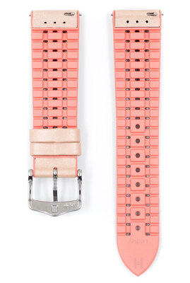 correa de caucho Hirsch Lindsey M 0922302122-2, beige/rosa, caucho natural, longitud M, Quick Release