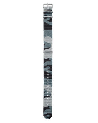 correa de nailon Hirsch Rush L 40406038-2, camuflaje/azul, camuflaje, longitud L, Quick Release