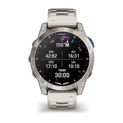 Garmin D2 Mach 1, Vented Titanium Bracelet (+ correa extra)