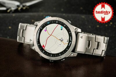 Garmin D2 Mach 1, Vented Titanium Bracelet (+ correa de repuesto)