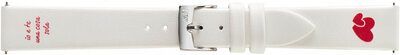 Correa de piel Morellato Emotion S 5331C47.802, blanco, piel ecológica, Quick Release
