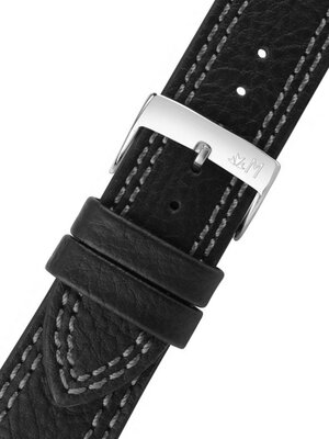 Correa de piel negra y gris Morellato Futnet M 5484D14.892