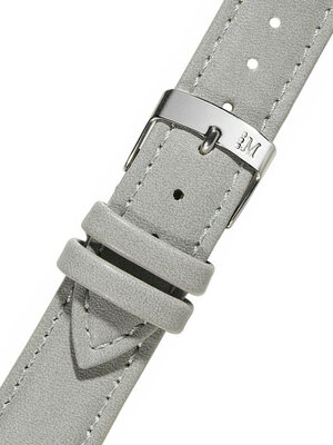 Correa de piel Morellato Trend 5050C47.093 S, gris, material reciclado, Quick Release