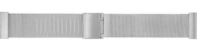 brazalete de acero inoxidable Morellato Backup 0558.010 M, plateado, malla milanesa