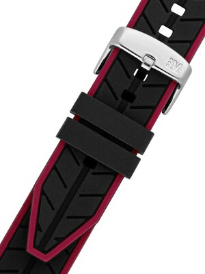 Correa de silicona negra y rosa Morellato Sesia M 4985187.882