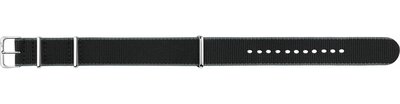 correa textil Morellato Band 3972A74.806 M, negro, NATO