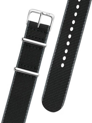 Correa textil gris y negra Morellato Band 3972A74.806 M