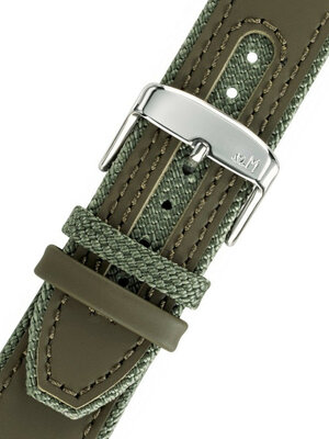 Correa verde Morellato Hydrospeed M 5395B55.073 (textil, cuero, plástico/caucho)