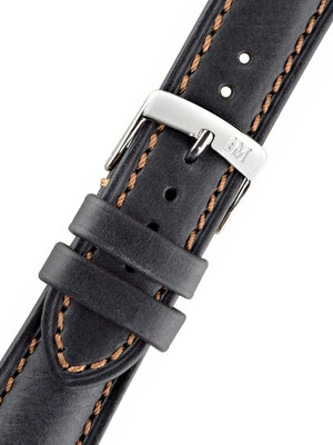 Correa de piel negra Morellato Derain 4434B09.019 M