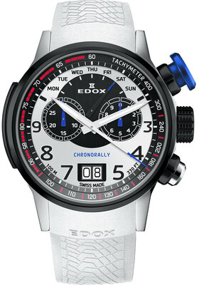 Edox Chronorally Chronograph 38001-tinnbu-bn BMW Limited Edition 2000pcs (+ correa de repuesto)