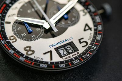 Edox Chronorally Chronograph 38001-tinnbu-bn BMW Limited Edition 2000pcs (+ correa de repuesto)