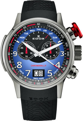 Edox Chronorally Quartz Chronograph 38001 TINR BUDN BMW Limited Edition 2000pcs (+ correa de repuesto)