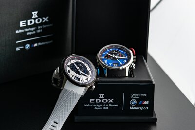 Edox Chronorally Quartz Chronograph 38001 TINR BUDN BMW Limited Edition 2000pcs (+ correa de repuesto)