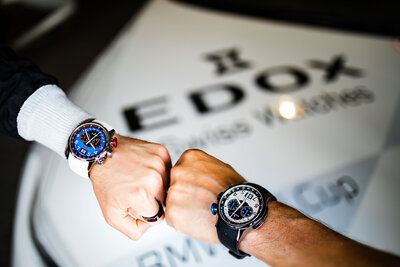 Edox Chronorally Quartz Chronograph 38001 TINR BUDN BMW Limited Edition 2000pcs (+ correa de repuesto)