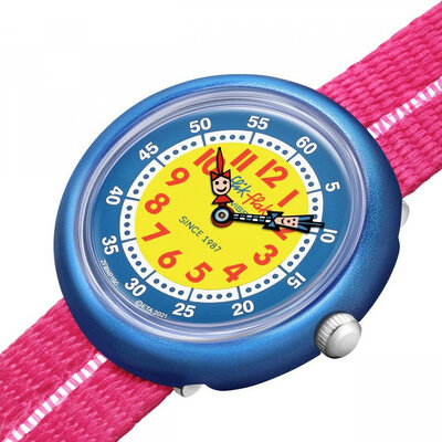 Flik Flak Azul ZFBNP190 con correa rosa