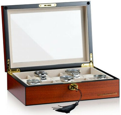 Caja de reloj Designhütte Auckland Cherry 10 70005-154