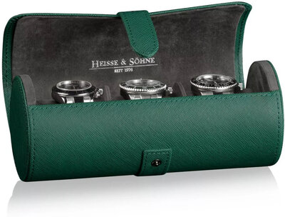 Caja de reloj Heisse & Söhne Rondo 3 70019-122, verde