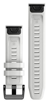 Correa de silicona Garmin 22mm (para Garmin Fenix 8/7/6 (47mm), Epix 2, etc.), blanco V1, QuickFit, 010-13123-00
