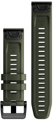 Correa de silicona Garmin 22mm (para Garmin Fenix 8/7/6 (47mm), Epix 2, etc.), verde V1, QuickFit, 010-13111-03