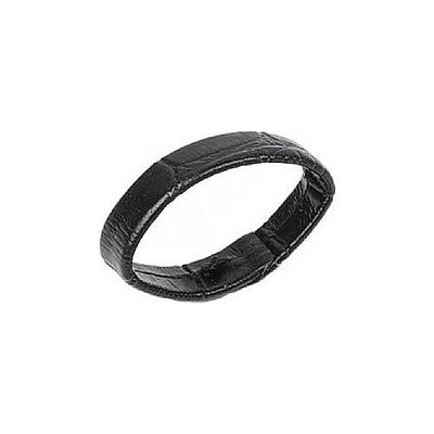 Correa de piel negra para reloj