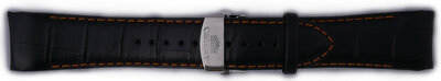 Correa de cuero Orient UDCYPSB 23mm (para model CFT00), negro