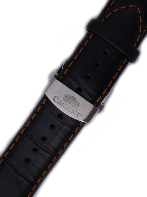 Correa de cuero Orient UDCYPSB 23mm (para model CFT00), negro