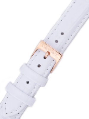 correa de cuero Orient UDDNNRW 16mm (para modelo FNR1Q), blanco