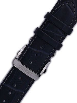 correa de cuero Orient UDEYDSD 22mm (para modelos ET0T, AK00), azul