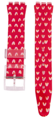 Correa de plástico para señora con motivo C13 para Swatch 17mm