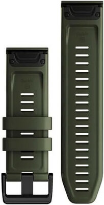 Correa de silicona Garmin 26mm (para Garmin Fenix 8/7X/6X (51mm), Tactix, etc.), verde V1, QuickFit, 010-13117-03