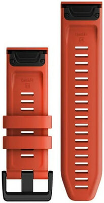 Correa de silicona Garmin 26mm (para Garmin Fenix 8/7X/6X (51mm), Tactix, etc.), rojo V2, QuickFit, 010-13117-04