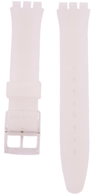 Correa unisex de silicona semitransparente para Swatch 17mm