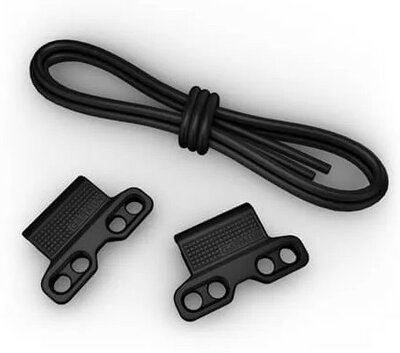 Correa de silicona Garmin 20mm Bungee Mount (para Garmin Fenix 8/7S/6S (43mm), etc.), negro, QuickFit, 010-13249-00