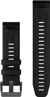Correa de silicona Garmin 22mm (para Garmin Fenix 8/7/6 (47mm), Epix 2, etc.), negro, QuickFit, + parte alargada, 010-13113-02