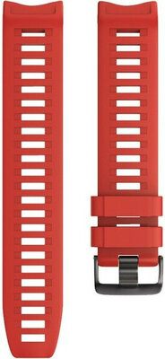 Correa para Garmin Instinct, silicona, roja, hebilla negra