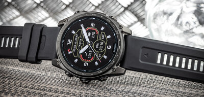 Correa de silicona Ricardo 26mm (para Garmin Fenix 8/7X/6X (51mm), Tactix, etc.), negro, QuickFit