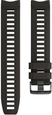Correa para Garmin Instinct, silicona, negra, hebilla negra