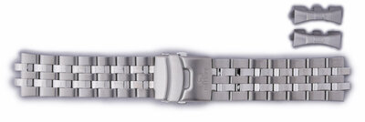 brazalete de acero inoxidable Orient PDEACSS 24mm (para modelo TT0Q), plateado
