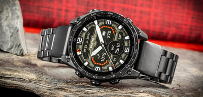 Brazalete de acero inoxidable Ricardo 22mm (para Garmin Fenix 8/7/6 (47mm), Epix 2, etc.), negro V1, QuickFit