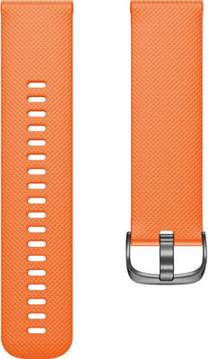 Correa de liberación rápida 22mm, silicona, naranja, hebilla negra (Garmin Venu, Forerunner 255, Vívoactive 4, etc.)