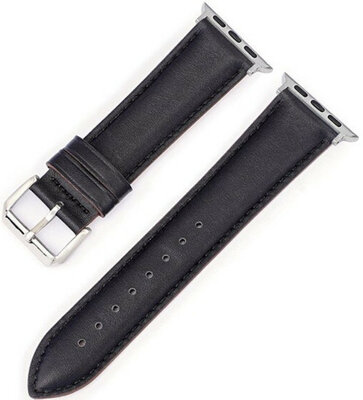 correa de cuero Ricardo (para Apple Watch 38/40/41mm), negro V2